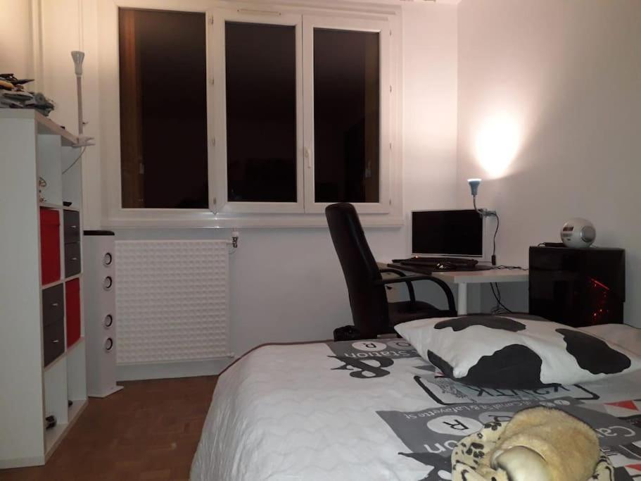 Appartement T4/5 Avec Vue Sur Les Alpes A 5 Minutes De Lyon à La Mulatiere Extérieur photo